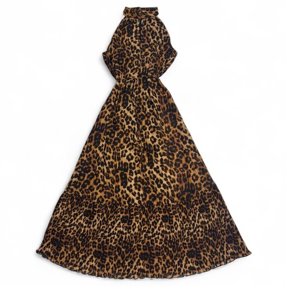 Sam Edelman Leopard Print Maxi Dress Size 4 NWT - Picture 1 of 14